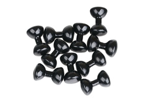 Hareline Black Painted Dumbbell Eyes