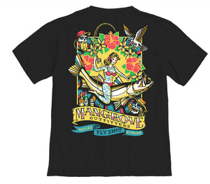 Mangrove Outfitters Pin Up Short Sleeved T-Shirt - Black