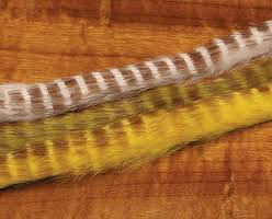 Hareline Dubbin Brown Barred Rabbit Strips